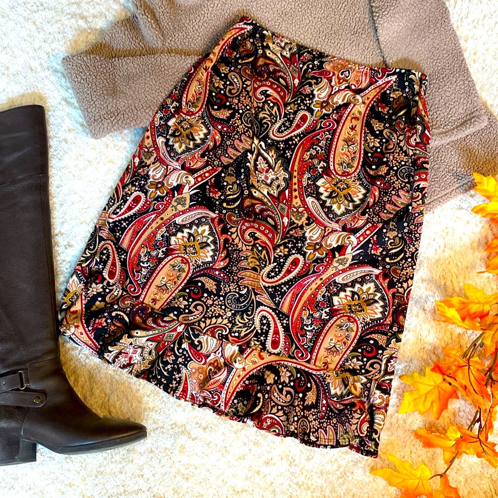 Paisley Fall Skirt